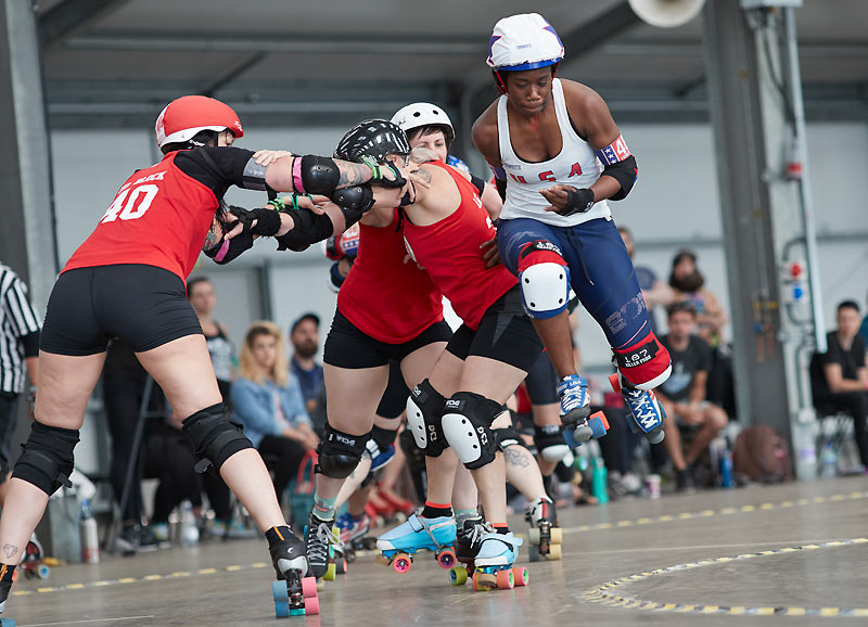 England Roller Derby versus the USA