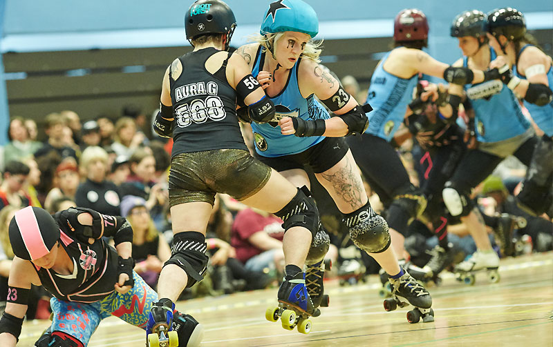 London Rollergirls, 'Batter C' versus Brighton Rockers Roller Derby