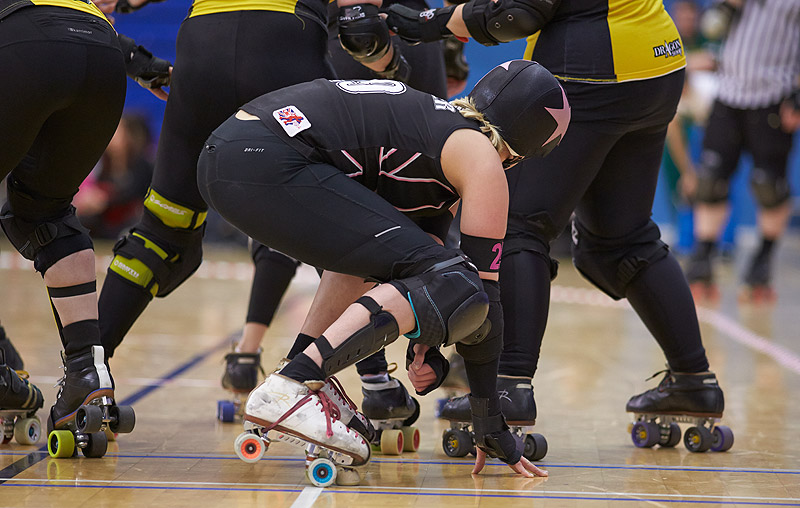 London Rollergirls versus Glasgow Roller Derby