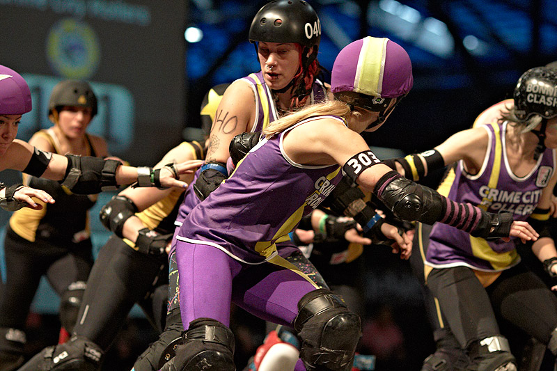 Crime City versus Glasgow Roller Derby