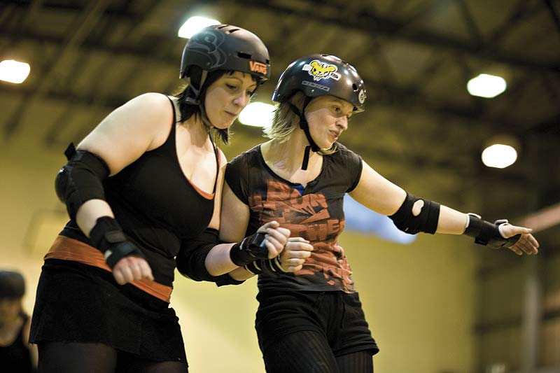 Refs, NSOs and helpers supporting England Roller Derby