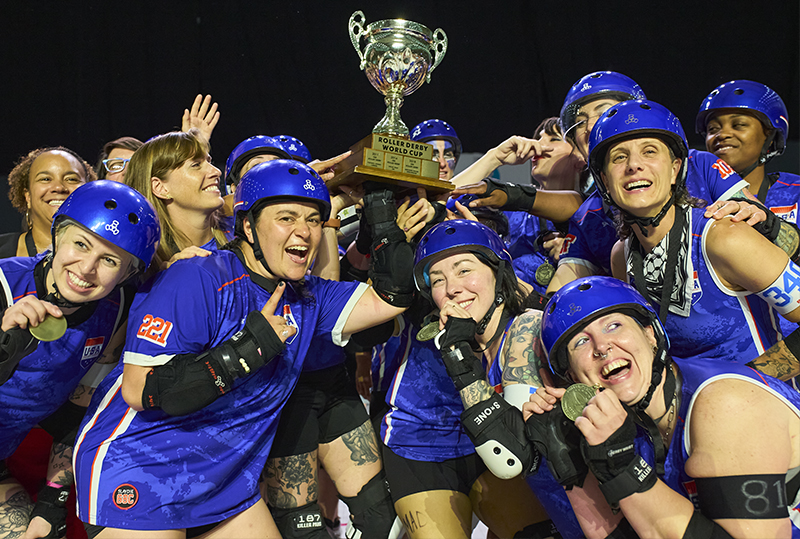 The winners. The USA have one all four World Cups